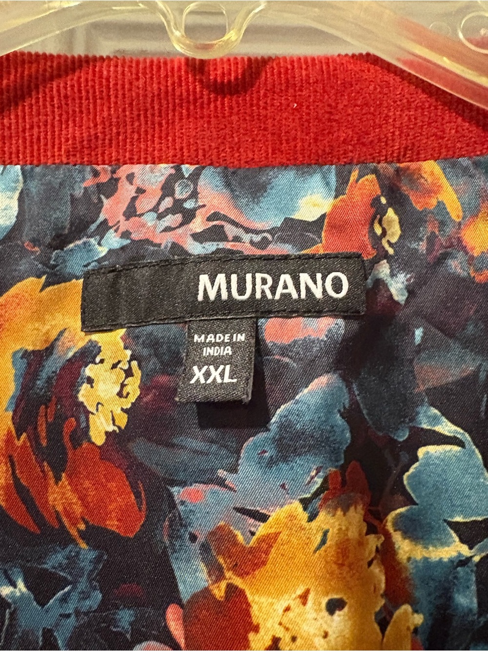 Murano Multicolor Floral Lined Vest with Button Detail - Picture 4 of 7